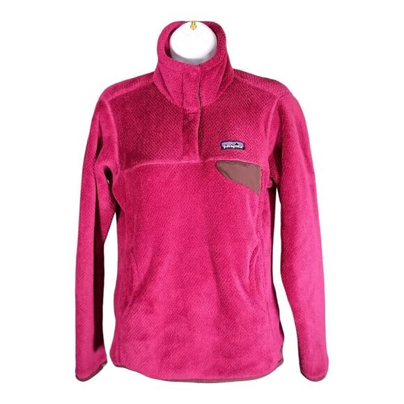 Patagonia Jackets & Blazers - Patagonia Re-Tool Snap-T Fleece Pullover Polartex Burgundy Red Women's Small